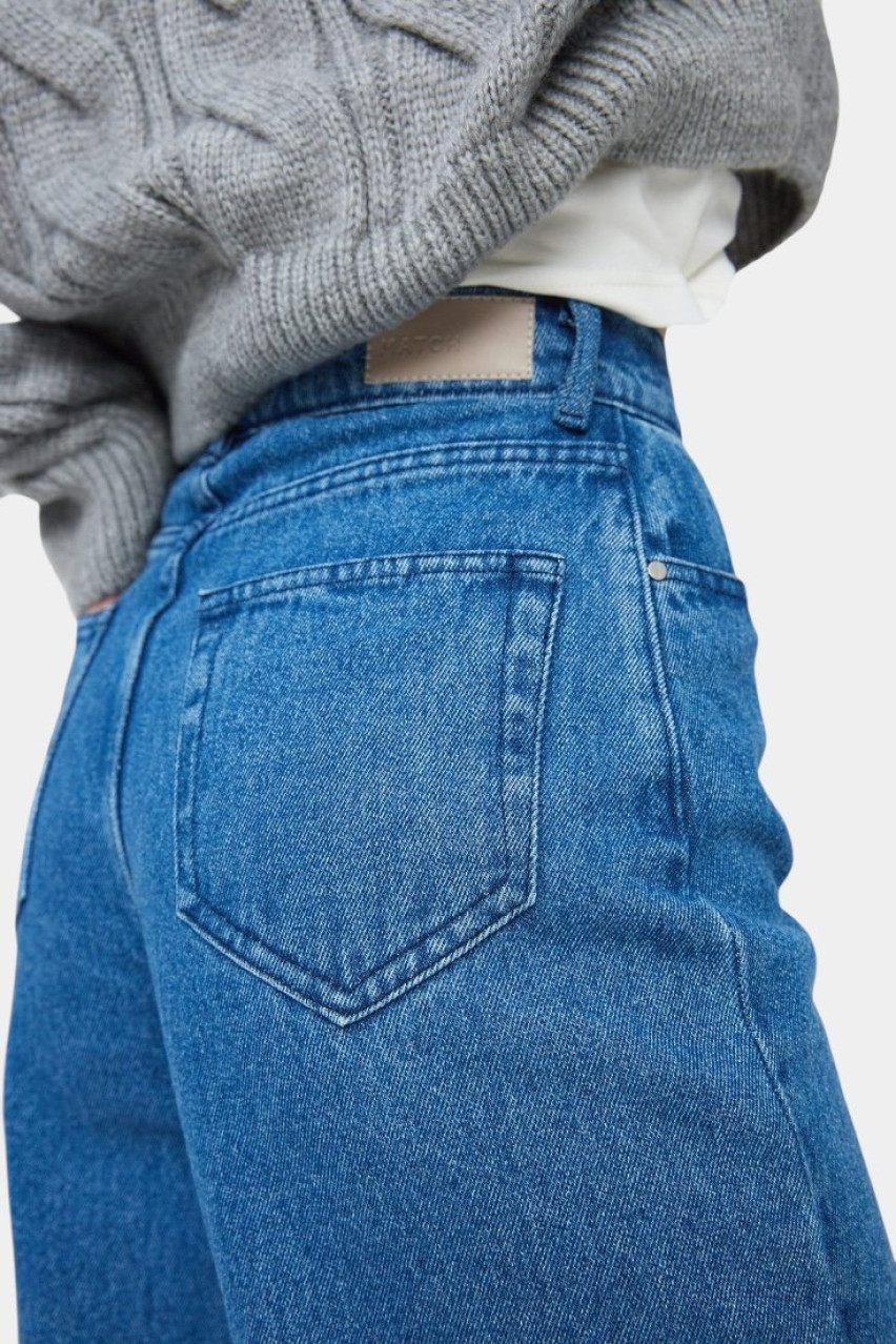 Синие джинсы широкого кроя sp21-jns0-darkblue MATCH DENIM