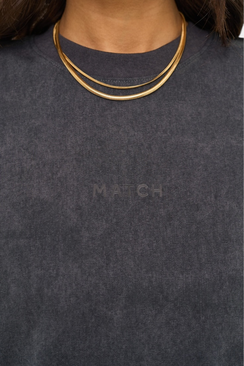 Графітова футболка Acid Wash sp25-tshirt-acid MATCH DENIM