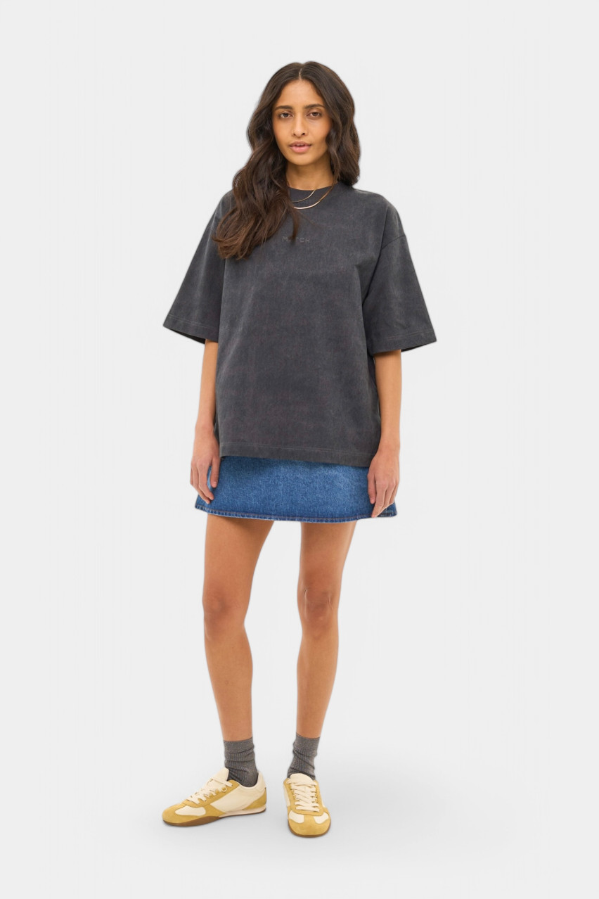 Графітова футболка Acid Wash sp25-tshirt-acid MATCH DENIM