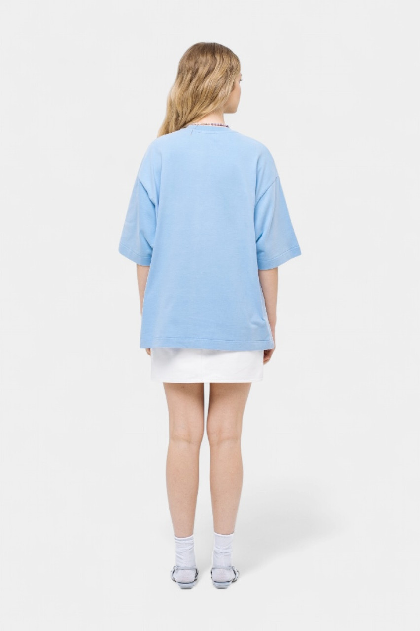 Блакитна оверсайз футболка sp25-tshirt-blue MATCH DENIM