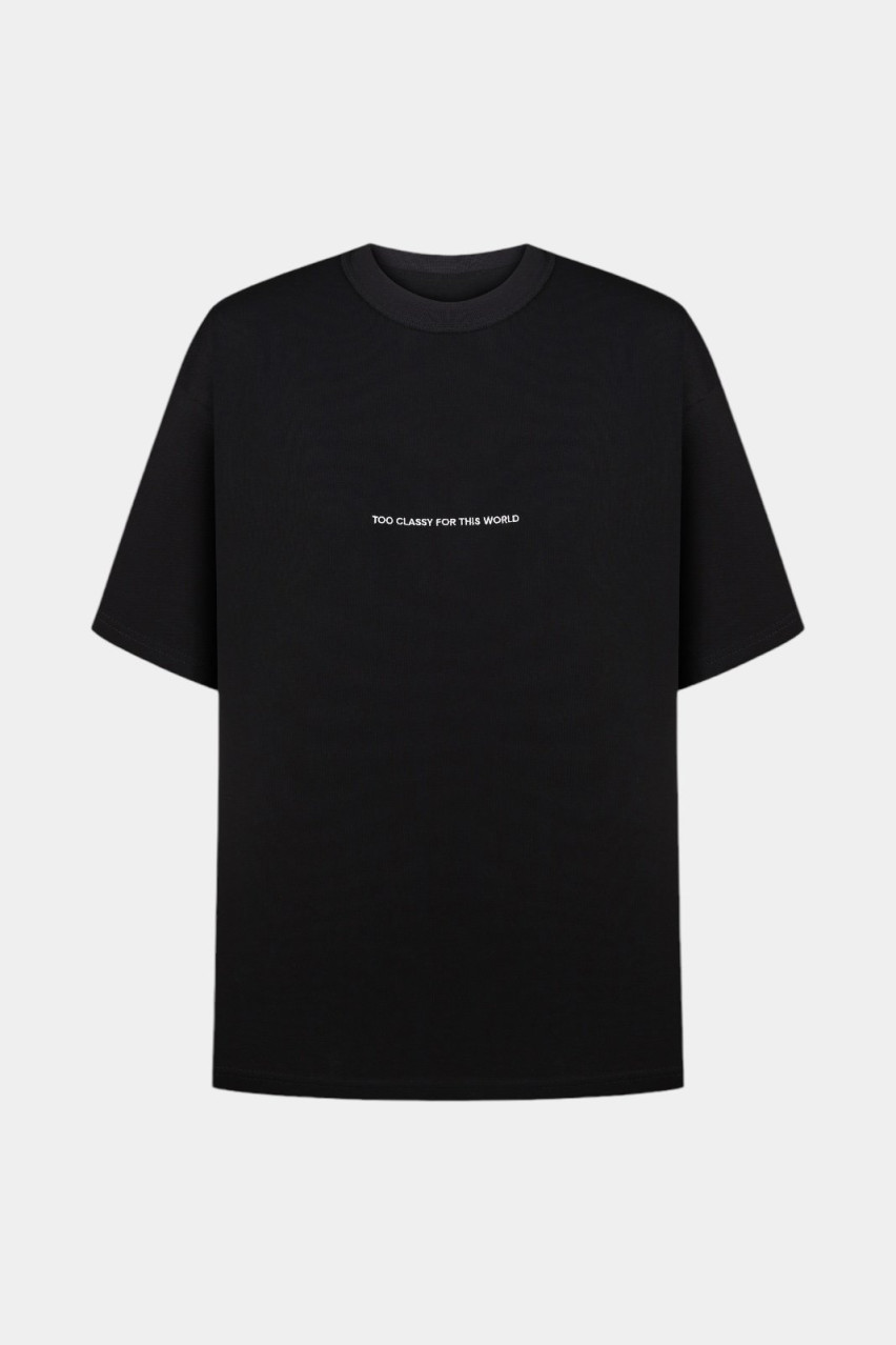 Чорна футболка Too Classy For This World Meri Struss