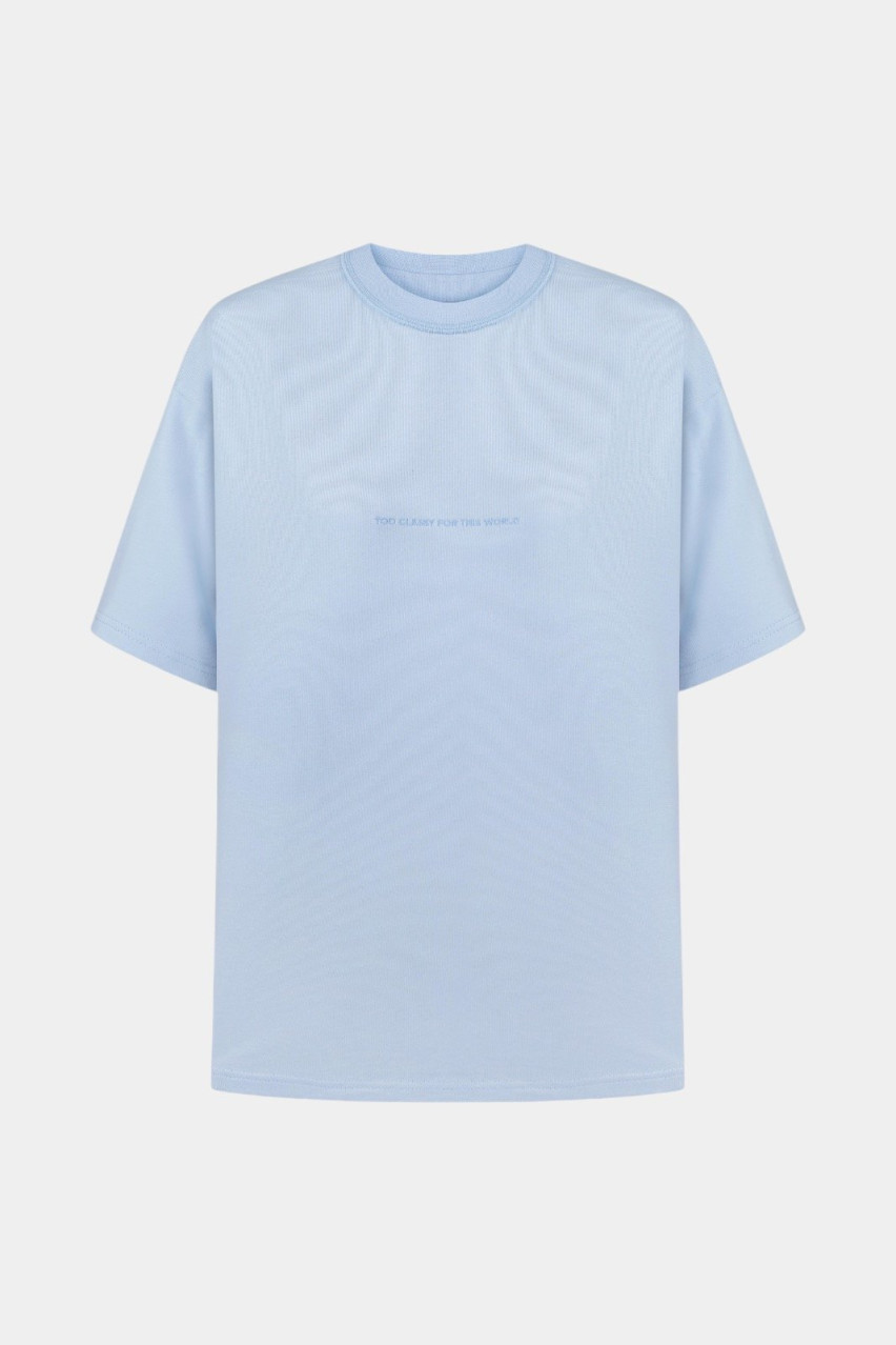 Блакитна футболка Too Classy For This World Meri Struss