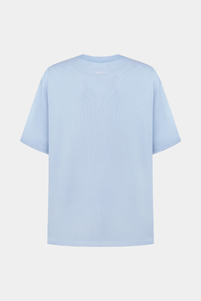 Блакитна футболка Too Classy For This World Meri Struss