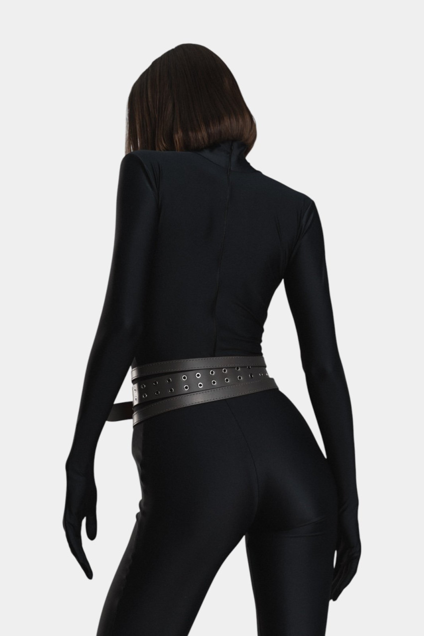 Чорний ремінь Erchi ND/SS24-m20 NEDBAS