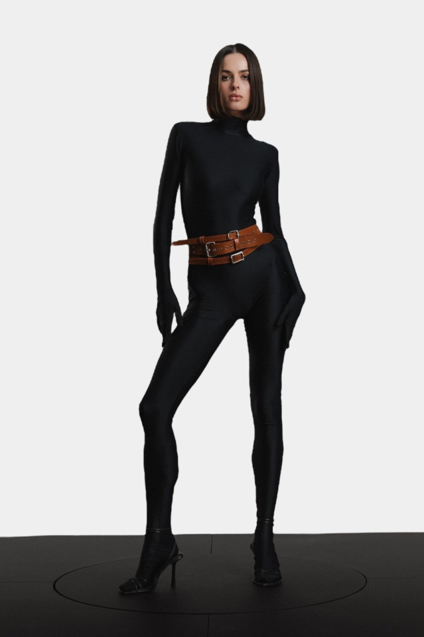 Коричневий ремінь Erchi ND/SS24-m20 NEDBAS