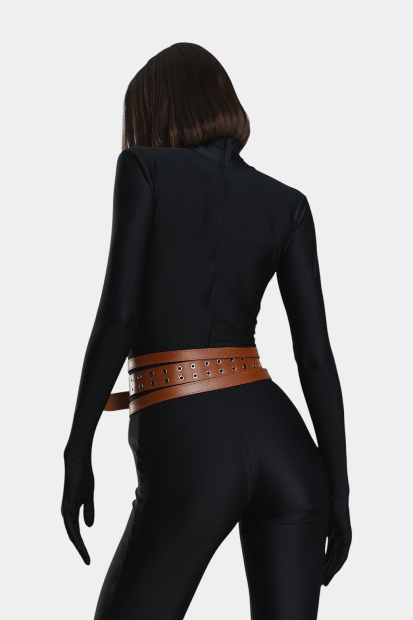 Коричневий ремінь Erchi ND/SS24-m20 NEDBAS