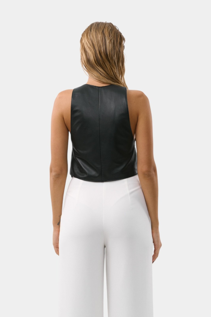 Чорна жилетка Agnes ND/SS25-13 NEDBAS