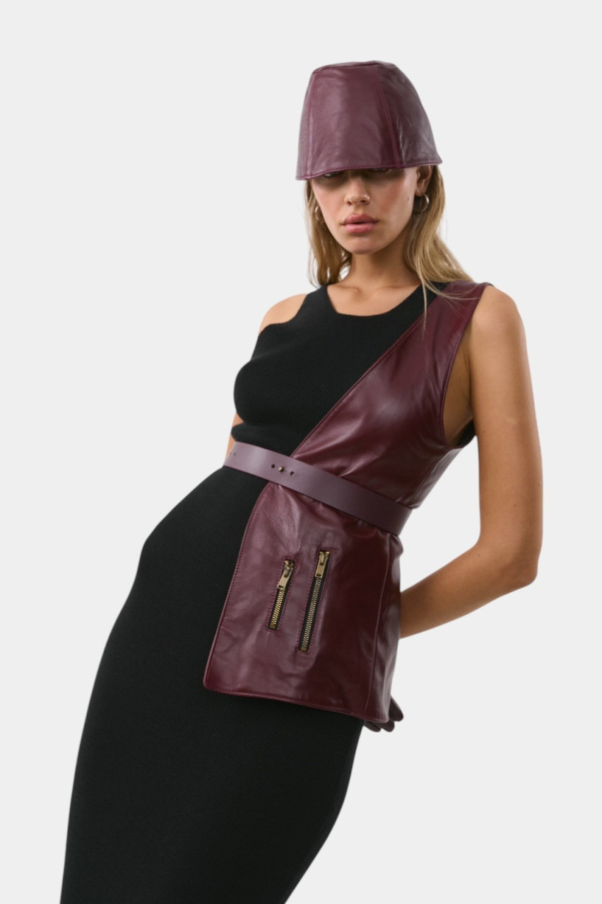 Бордова жилетка Hera ND/SS25-9 NEDBAS