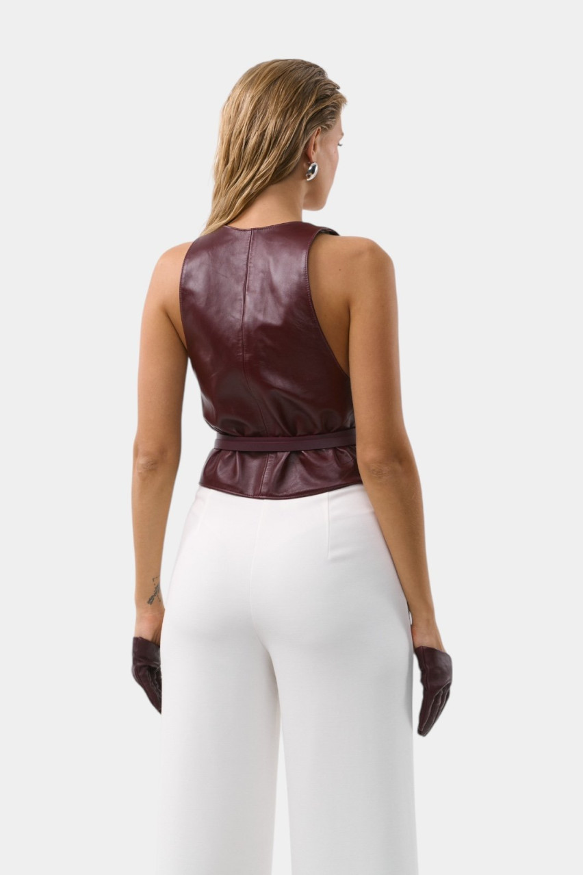 Бордова жилетка Kelly ND/SS25-6 NEDBAS