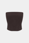 Коричневий корсетний топ Hangout