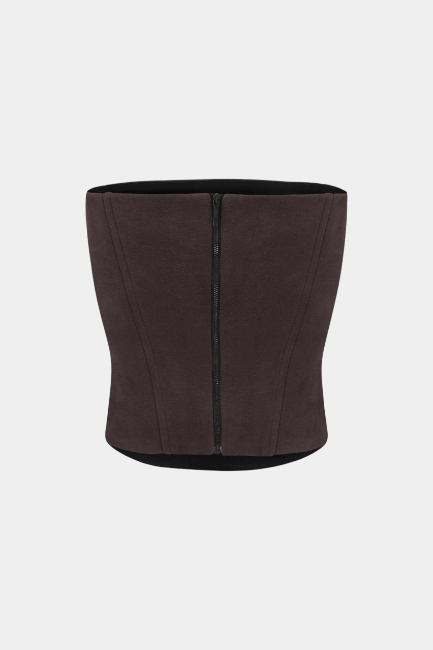 Коричневий корсетний топ Hangout NÈRSES