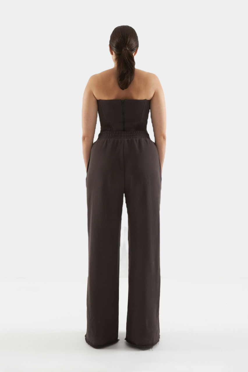 Коричневий корсетний топ Hangout NÈRSES