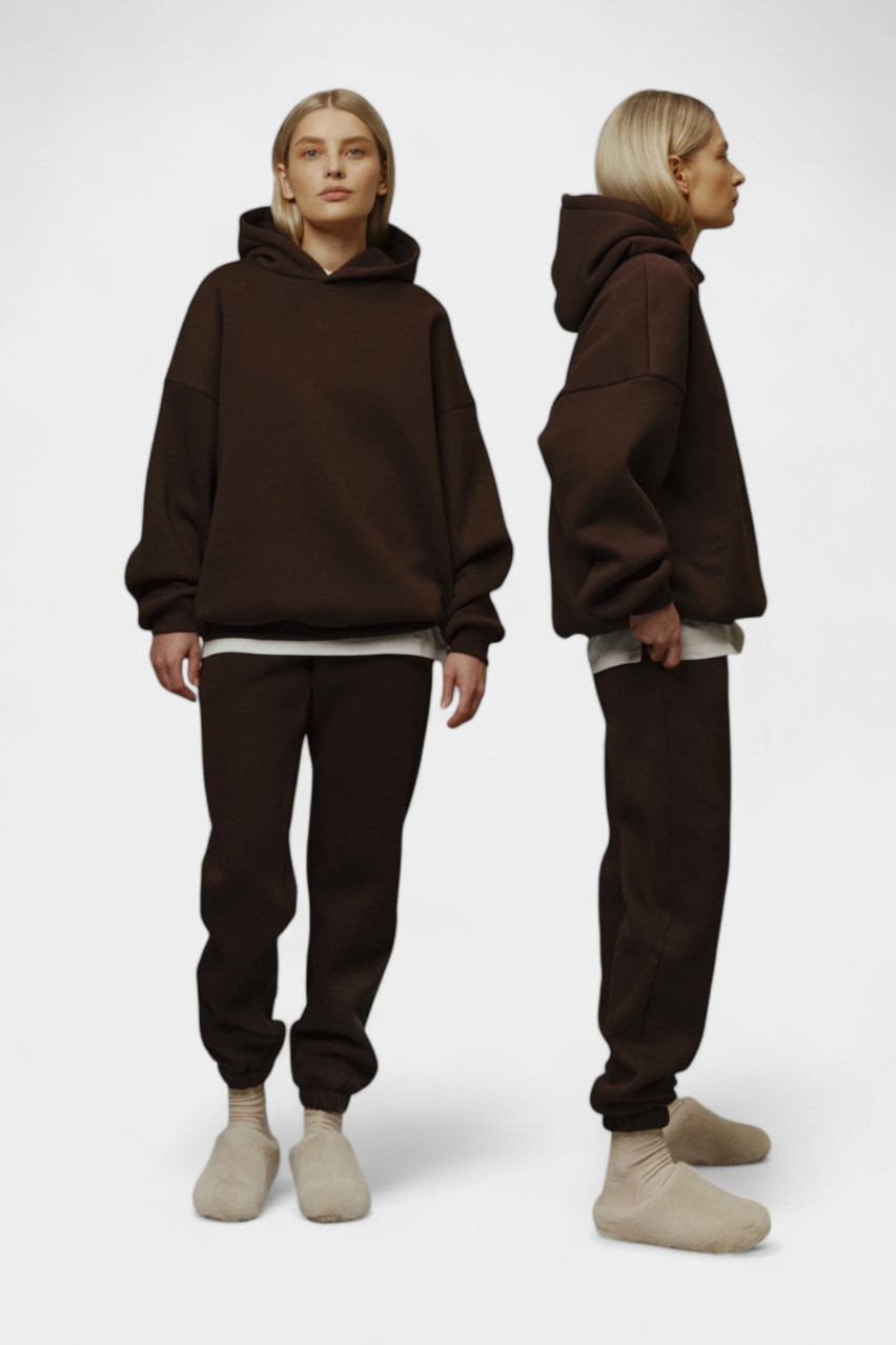 Коричневое худи Nineteen