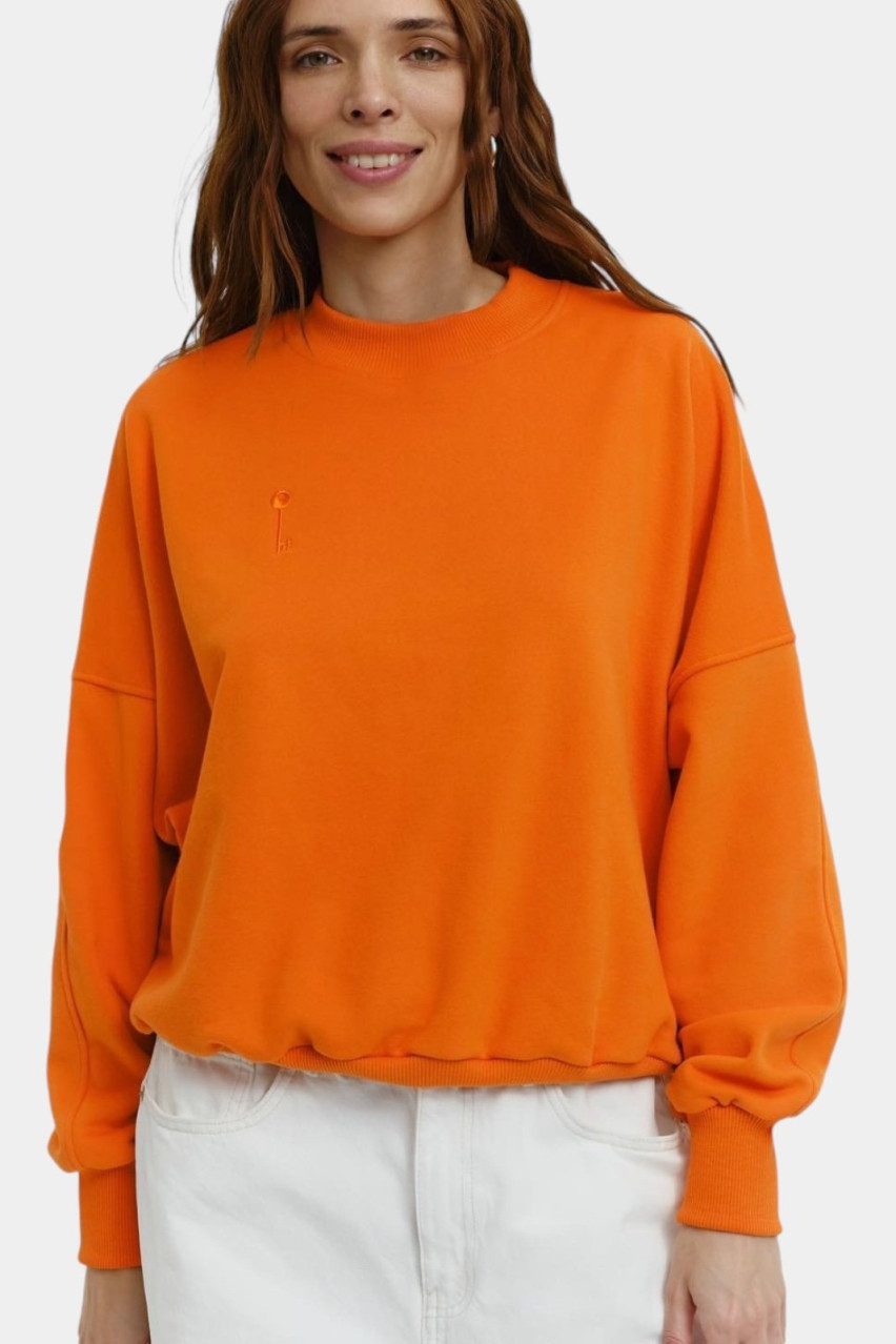 Оранжевый свитшот NINETEEN