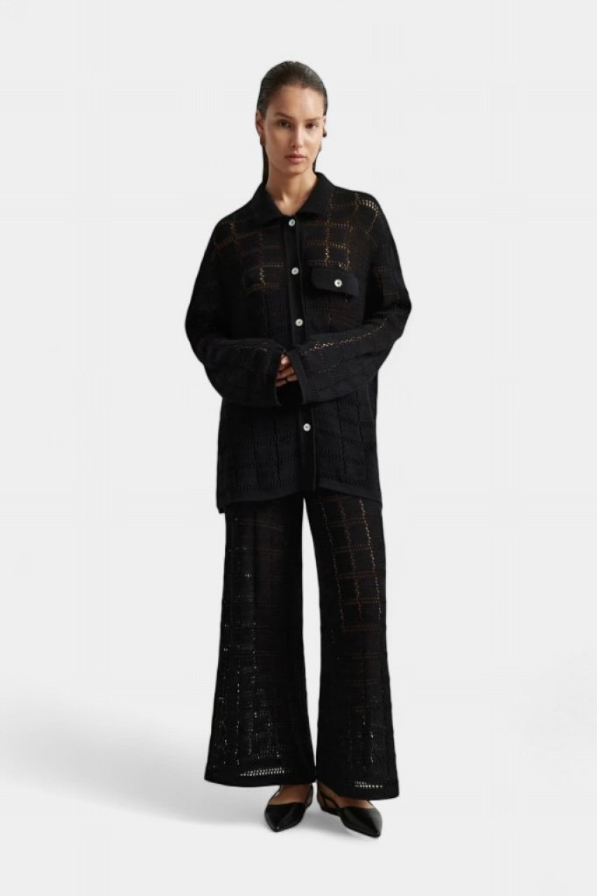 Чорні штани-кюлоти Brittany O.TAJE