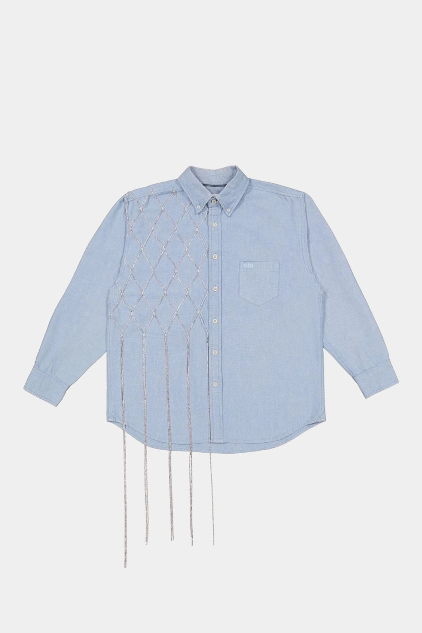 Блакитна сорочка Redesigned Shirt 19 Omelia