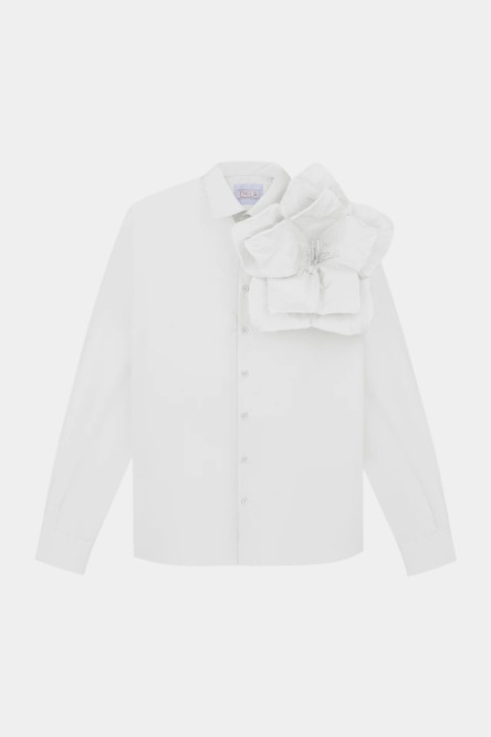 Белая рубашка Redesigned Shirt 09 Regular с цветком