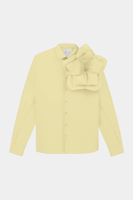 Желтая рубашка Redesigned Shirt 09 Regular с цветком