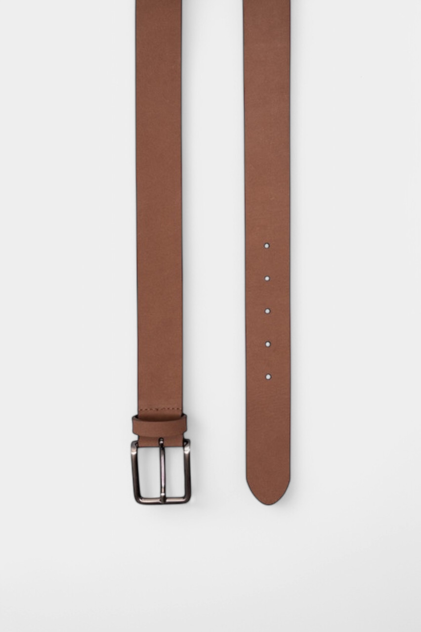 Коричневий ремінь з нубукової шкіри R72026C0-CC510-954 Peserico