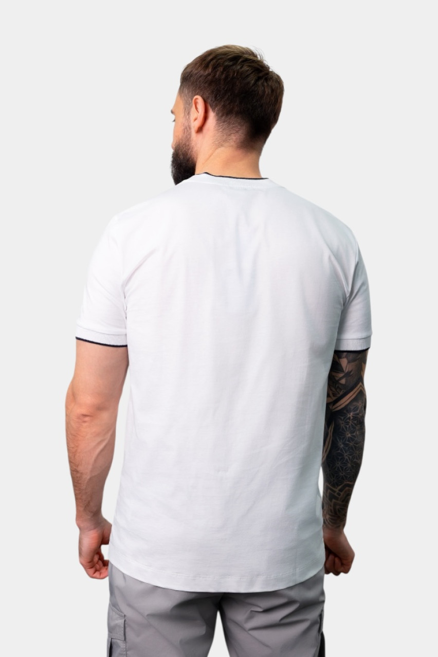 Біла бавовняна футболка R55021J0Q4-B2358-B00 Peserico