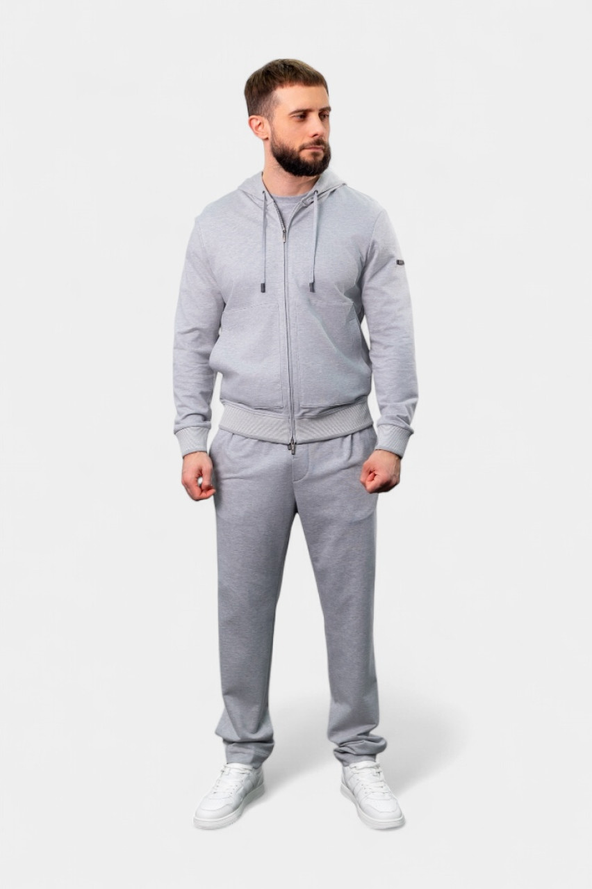 Серый спортивный костюм из мягкого хлопка R57000J0-A0074-A70, R54157J00N-00074-970 Peserico
