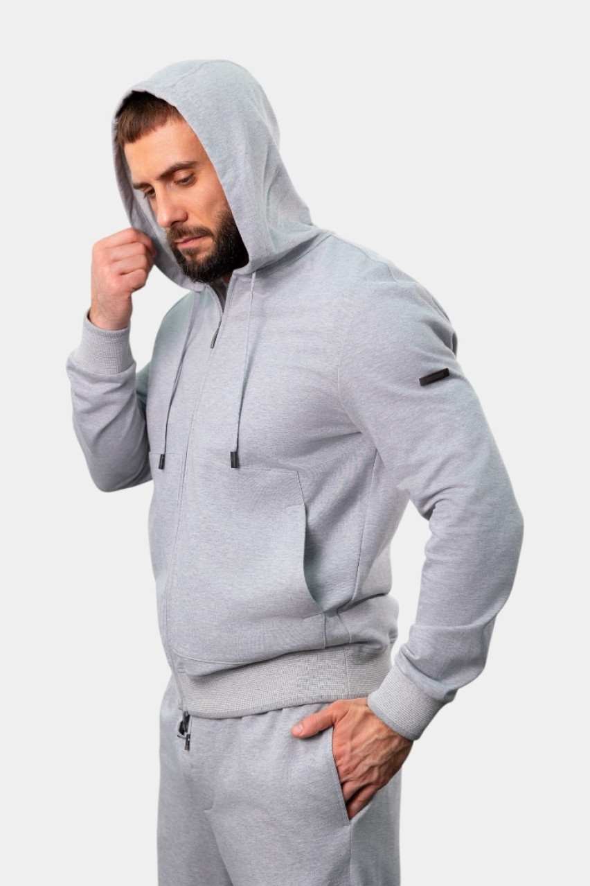 Серый спортивный костюм из мягкого хлопка R57000J0-A0074-A70, R54157J00N-00074-970 Peserico