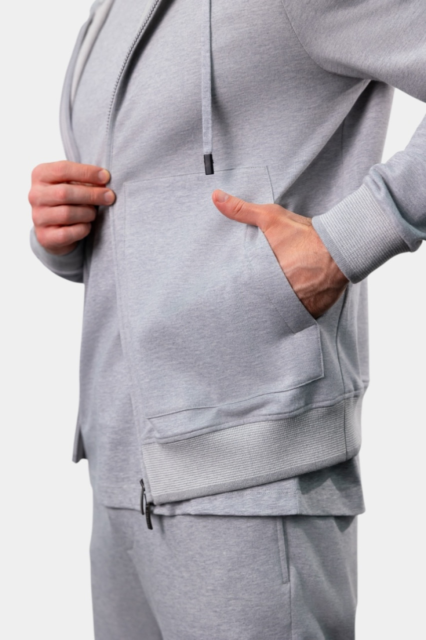 Серый спортивный костюм из мягкого хлопка R57000J0-A0074-A70, R54157J00N-00074-970 Peserico