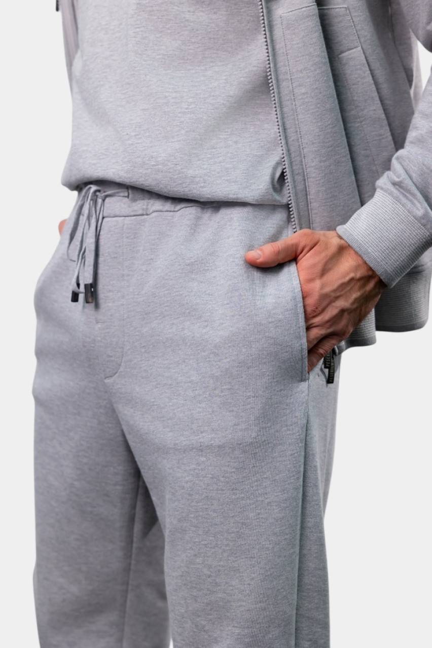 Серый спортивный костюм из мягкого хлопка R57000J0-A0074-A70, R54157J00N-00074-970 Peserico
