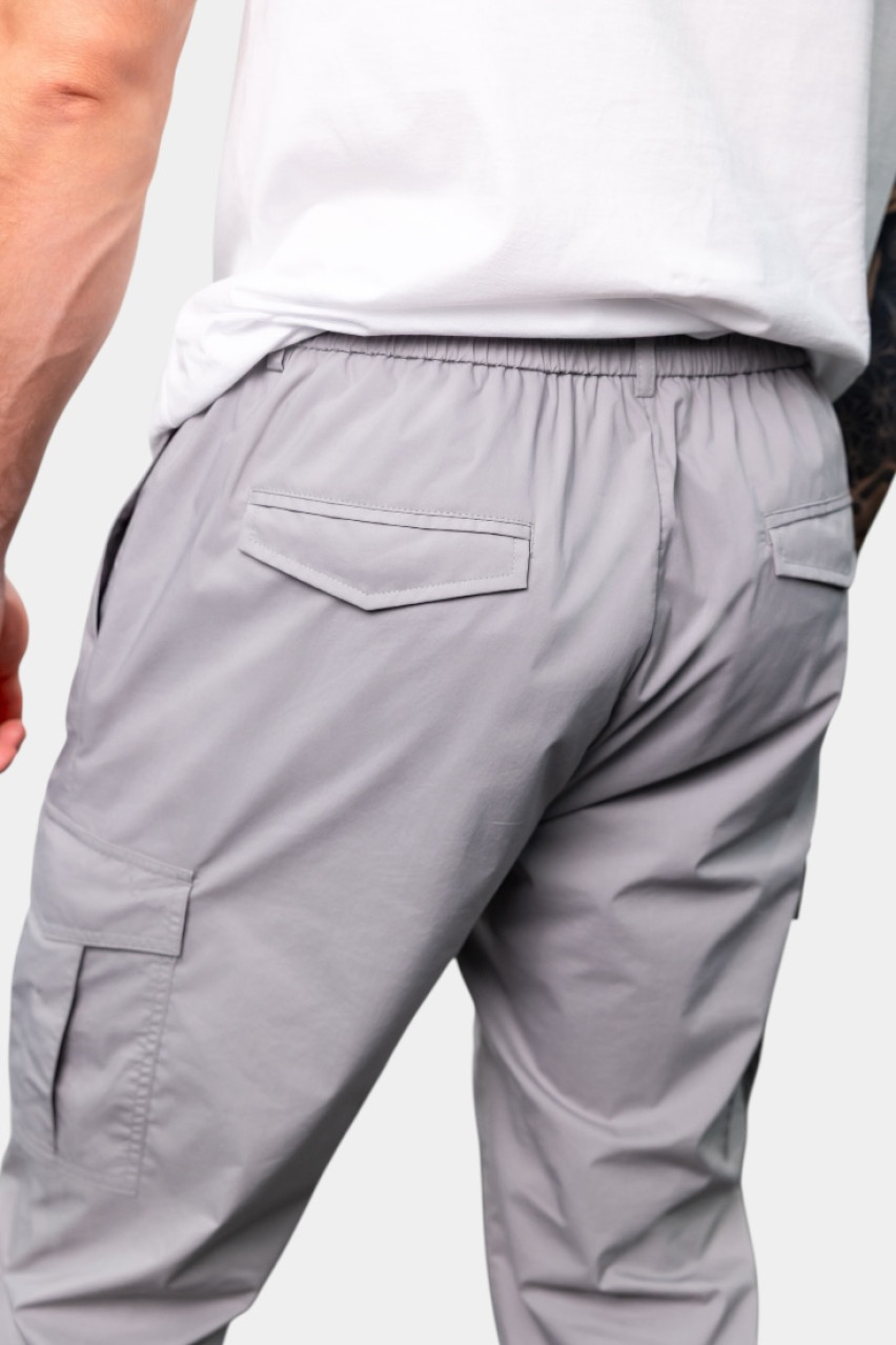 Сірі бавовняні брюки-карго R54575N-03654-075 Peserico