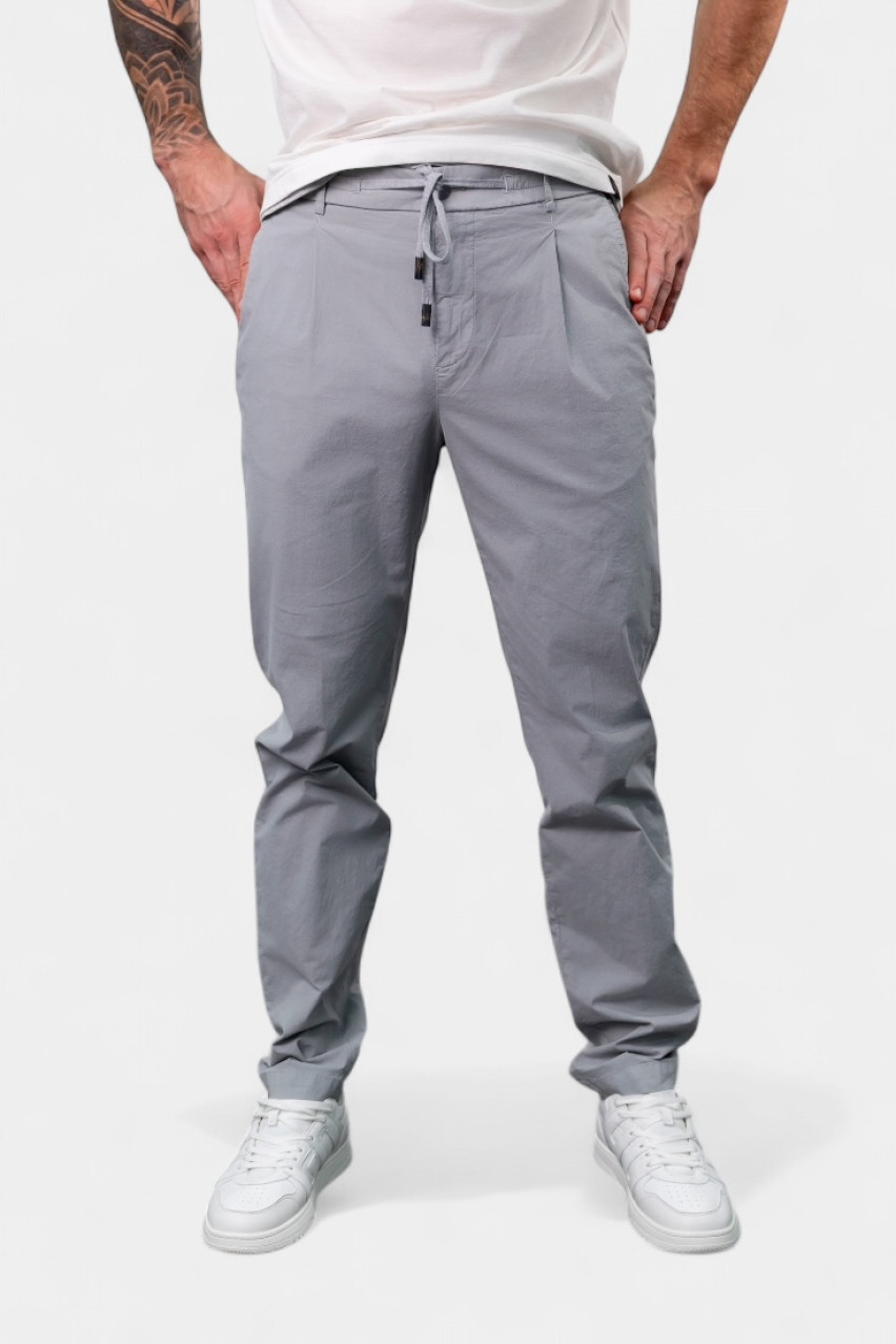 Серые брюки-джогеры из эластичного хлопка R54574T3-00800-075 Peserico