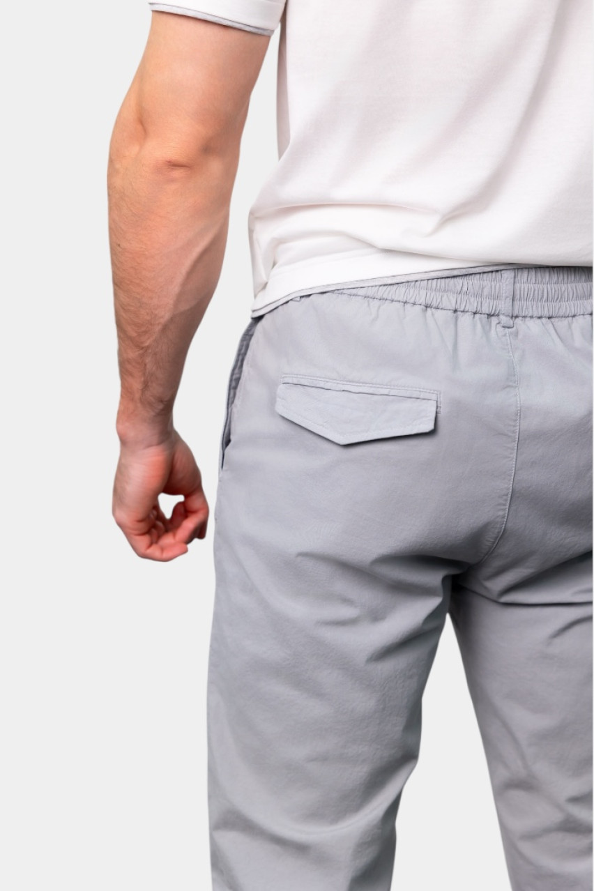 Серые брюки-джогеры из эластичного хлопка R54574T3-00800-075 Peserico