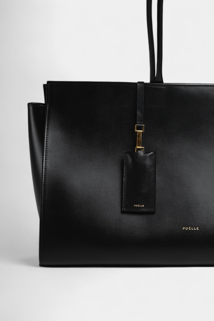 Чорний шопер Carolyn Large LTB-01 Poelle