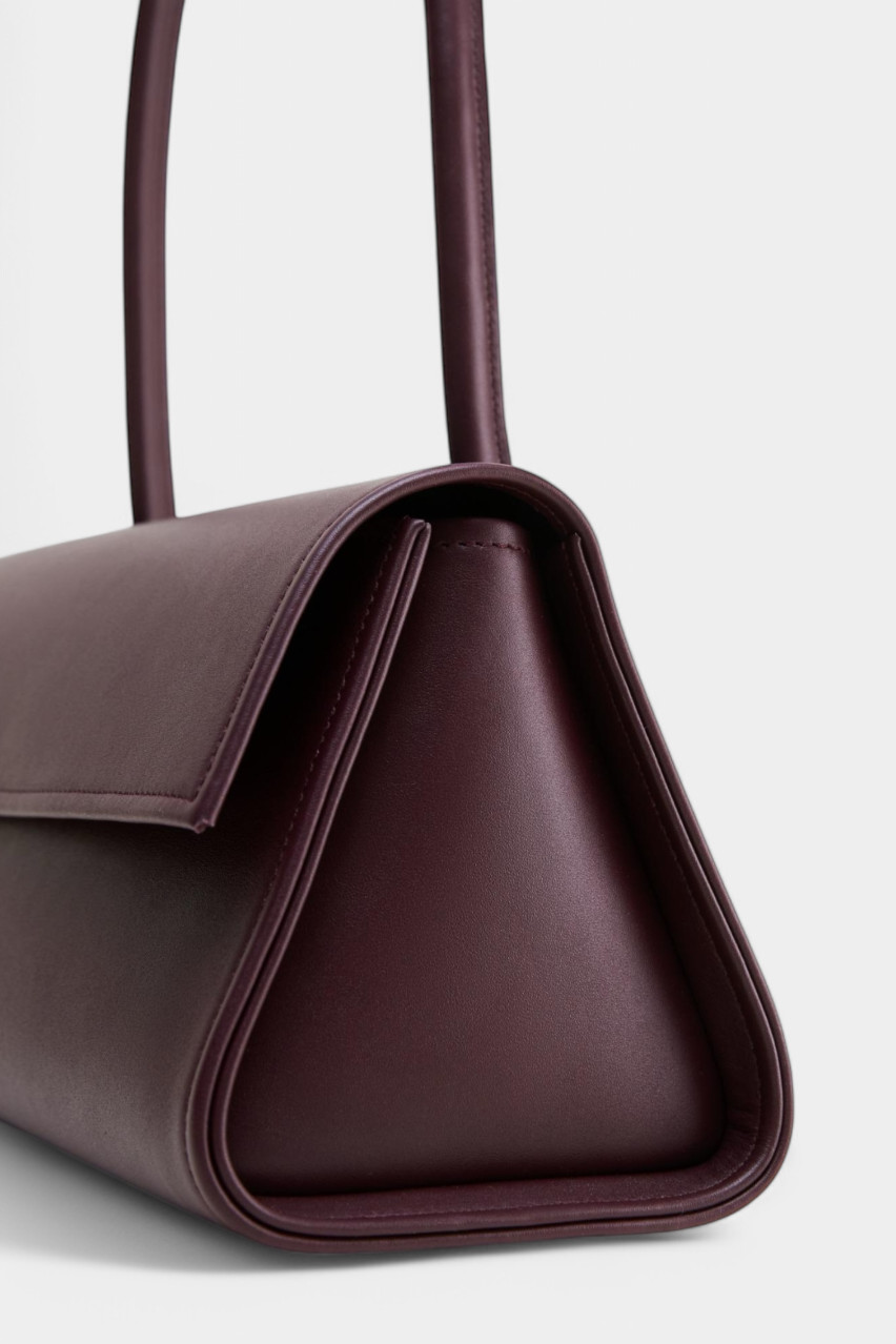 Бордовая сумка Untitled UTD-03 Poelle (золотая фурнитура)