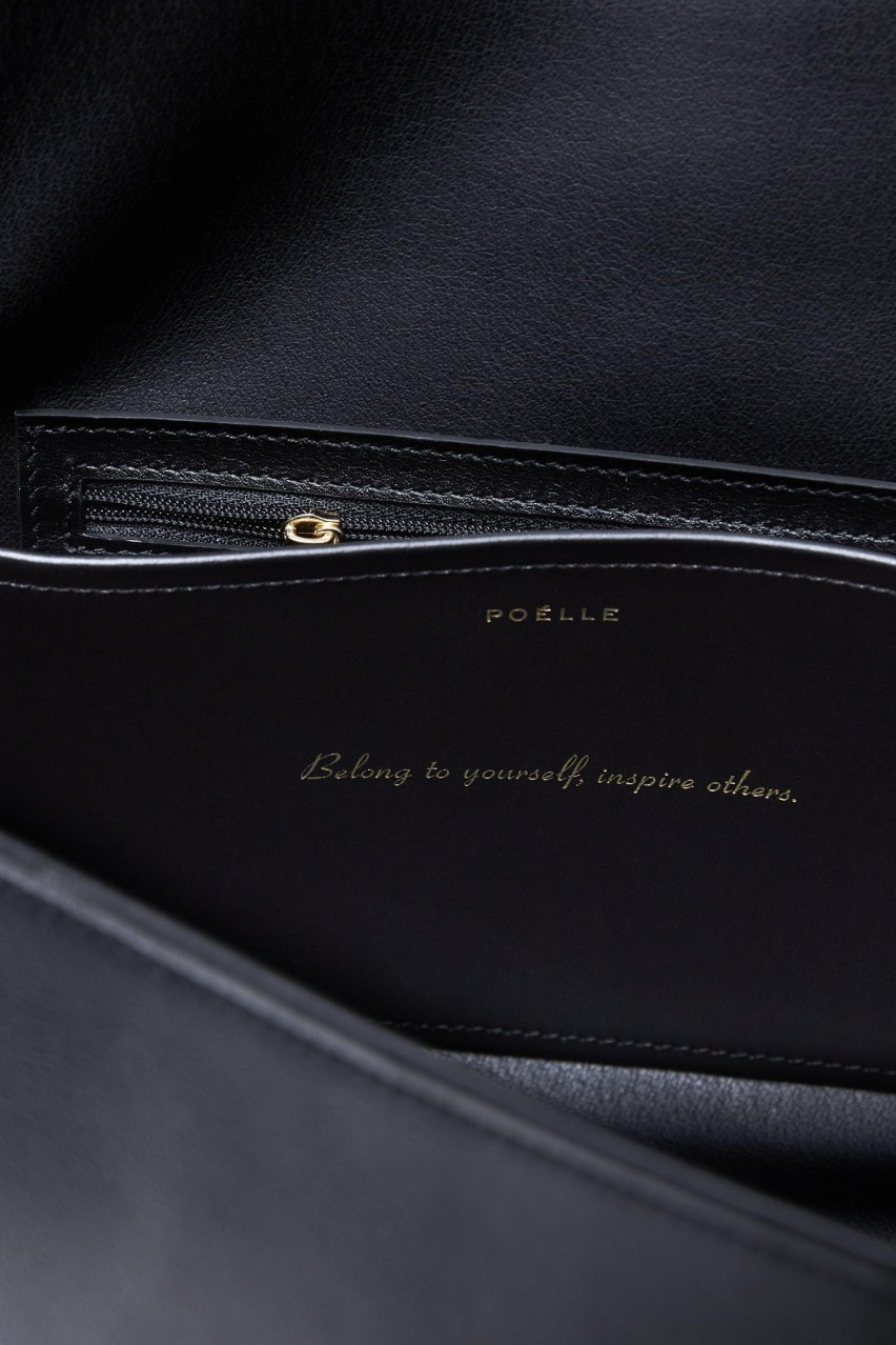 Чорна сумка Untitled UTD-01 Poelle (золота фурнітура)