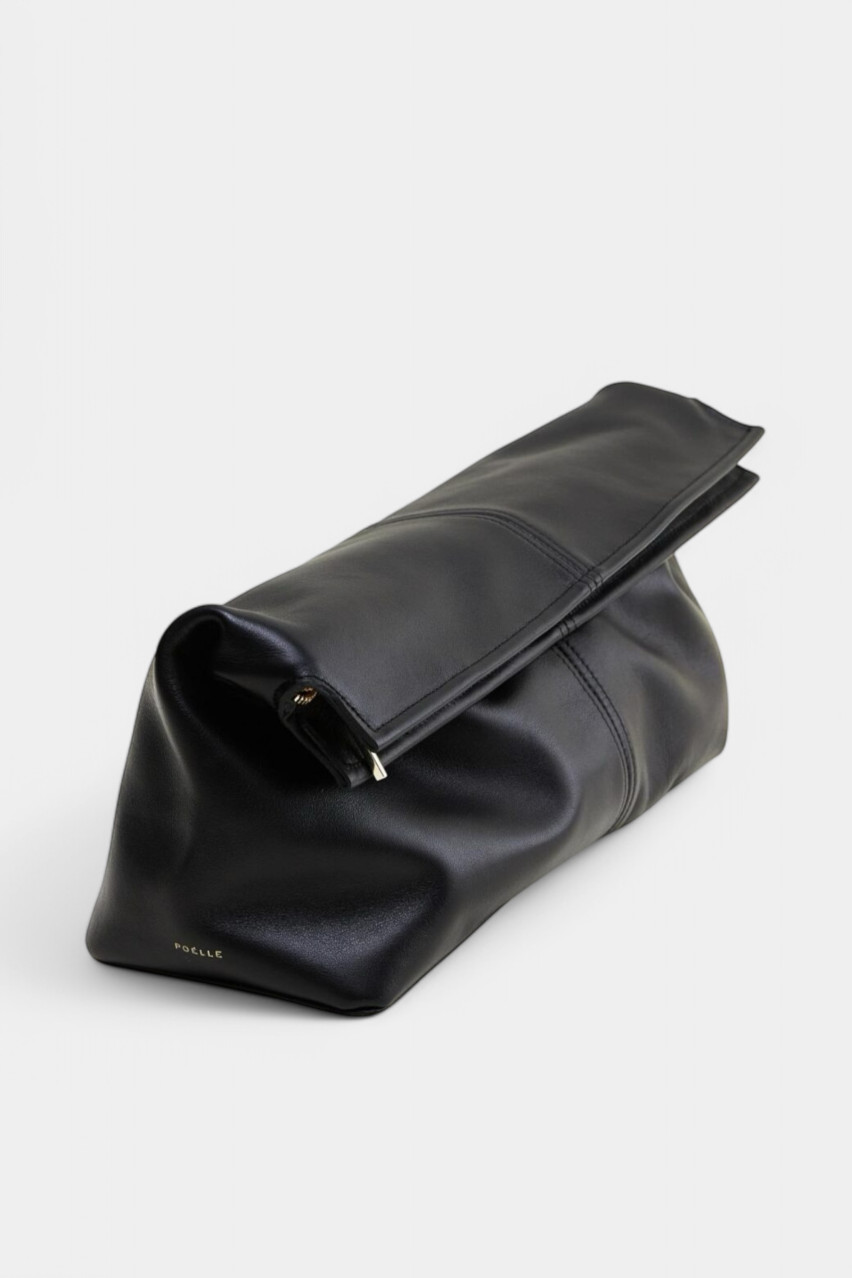 Чорний клатч Elza EC-01 Poelle (золота фурнітура)