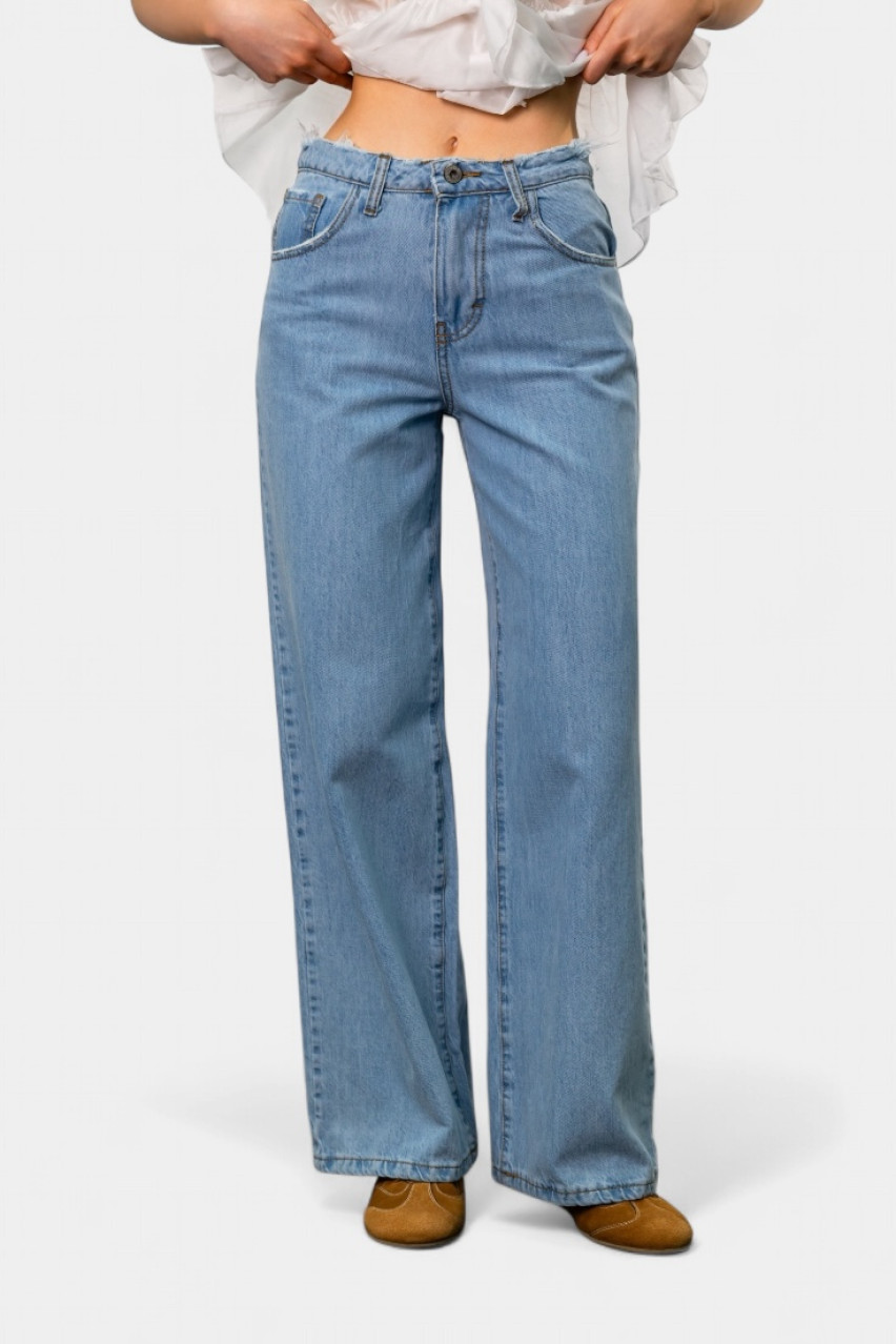 Блакитні джинси з потертостями BALEN2324 Defence Jeans