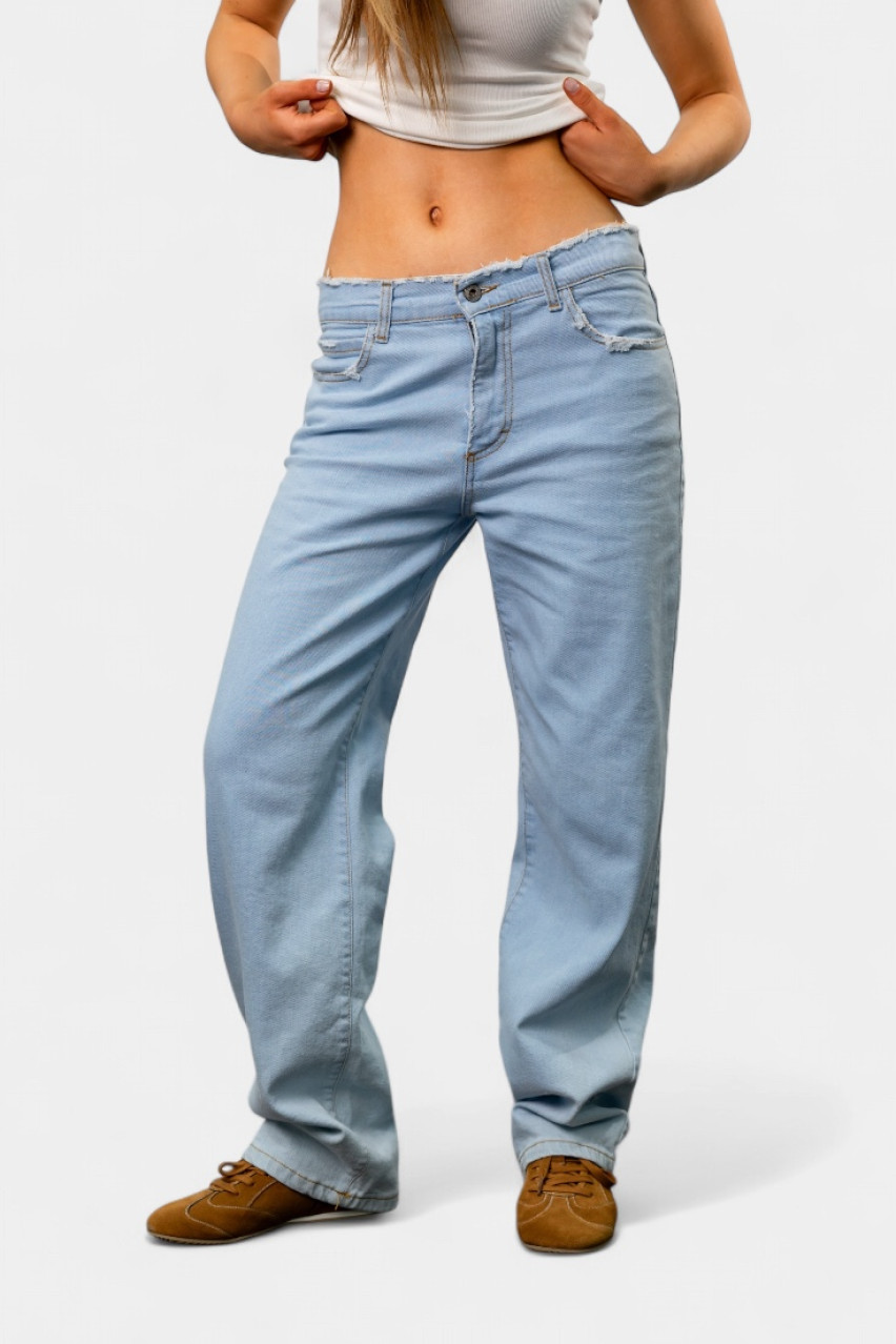 Блакитні джинси на низькій посадці з потертостями LEVIS97 Defence Jeans