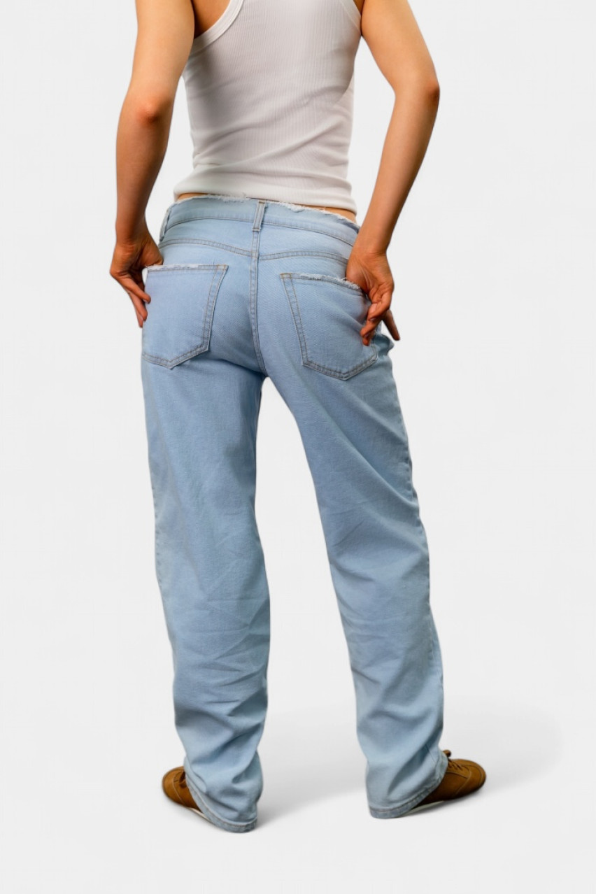 Блакитні джинси на низькій посадці з потертостями LEVIS97 Defence Jeans