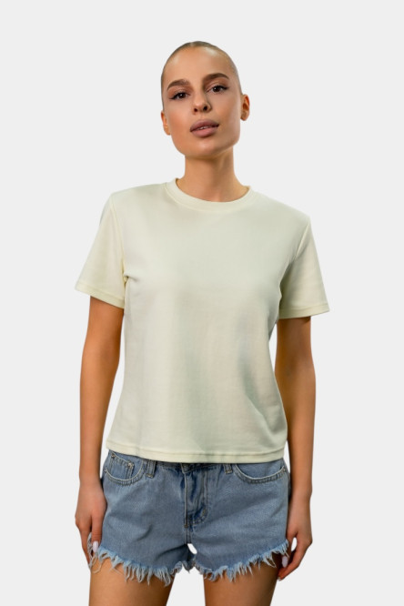 Жовта базова футболка