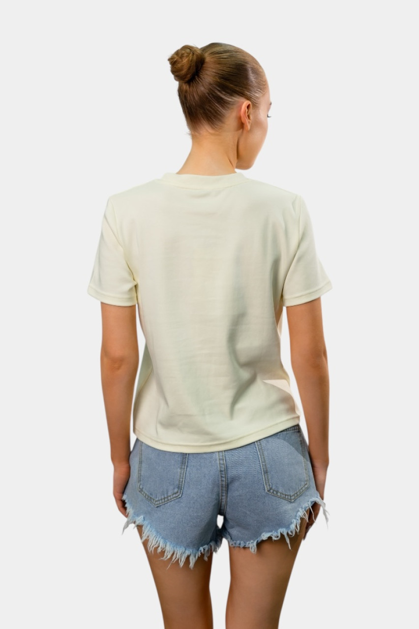 Жовта базова футболка 5390 MYSTAR