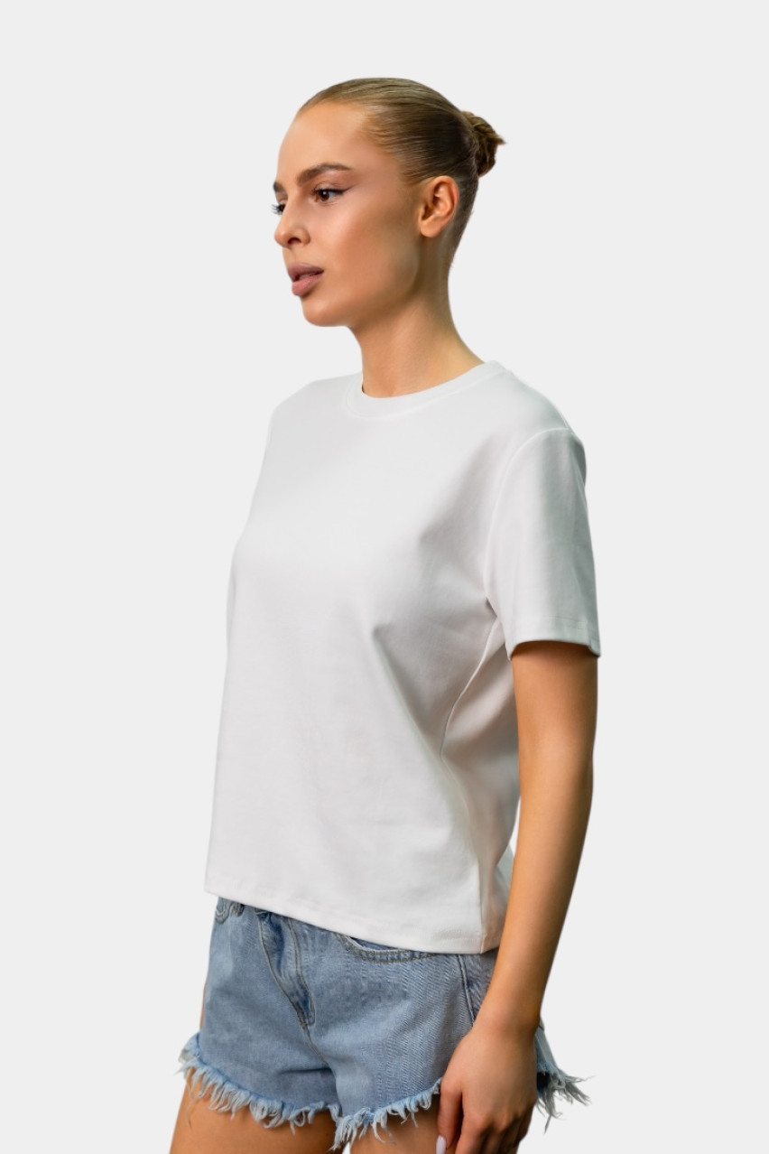 Біла базова футболка 5015 MYSTAR