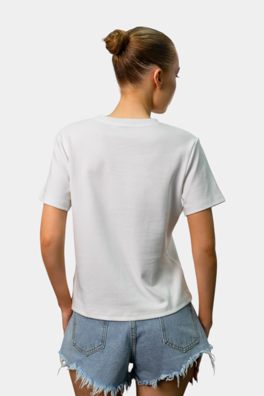 Біла базова футболка 5015 MYSTAR