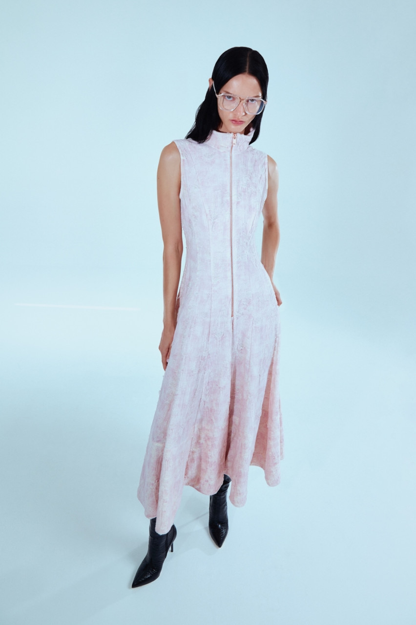 Розовое платье-годе SS1637 SAYYA