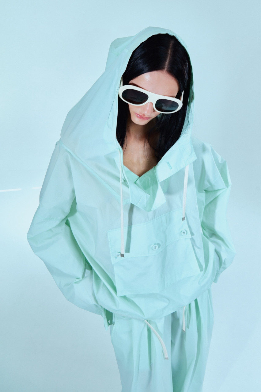 Мятная куртка-анорак SS1615 SAYYA