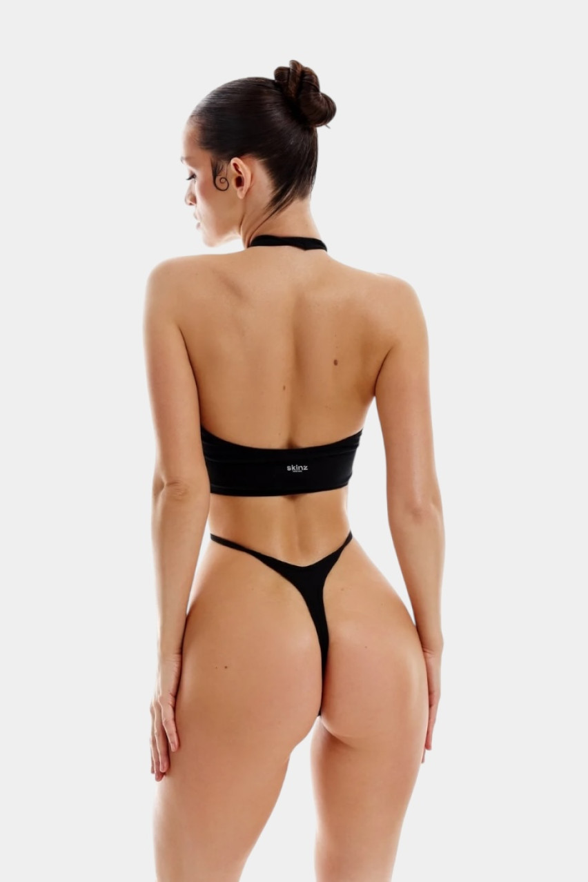 Чорний суцільний купальник Bamini SKINZ