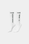 Білі шкарпетки Stacks з чорними надписами