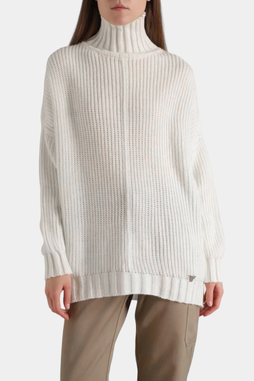 Молочный свитер под горло SMR24-05 T.Mosca