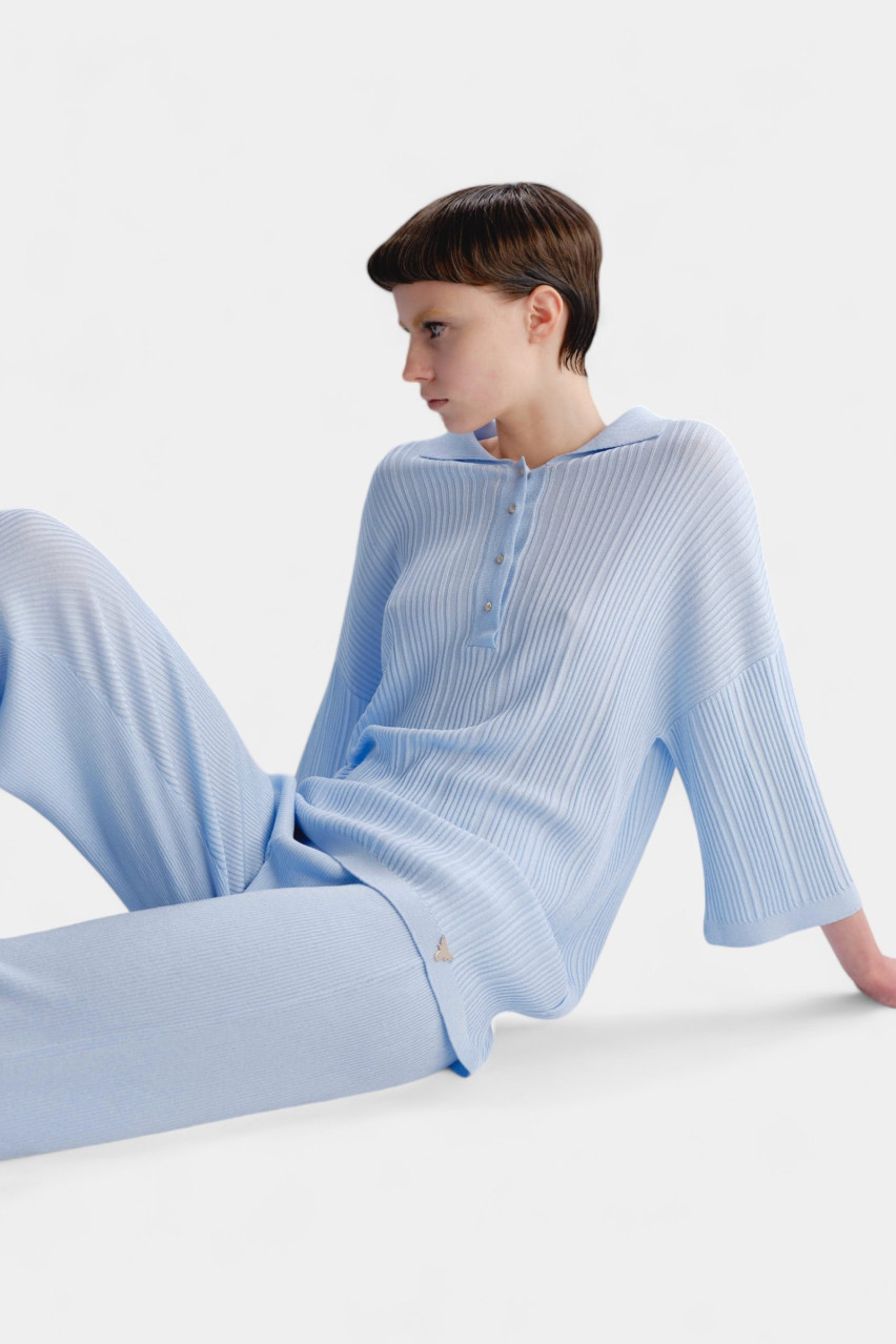 Голубое поло SDJ24-02