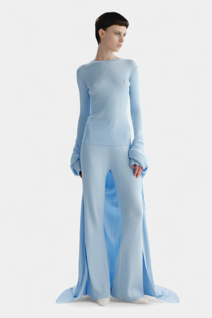 Блакитні брюки BDJ24-02