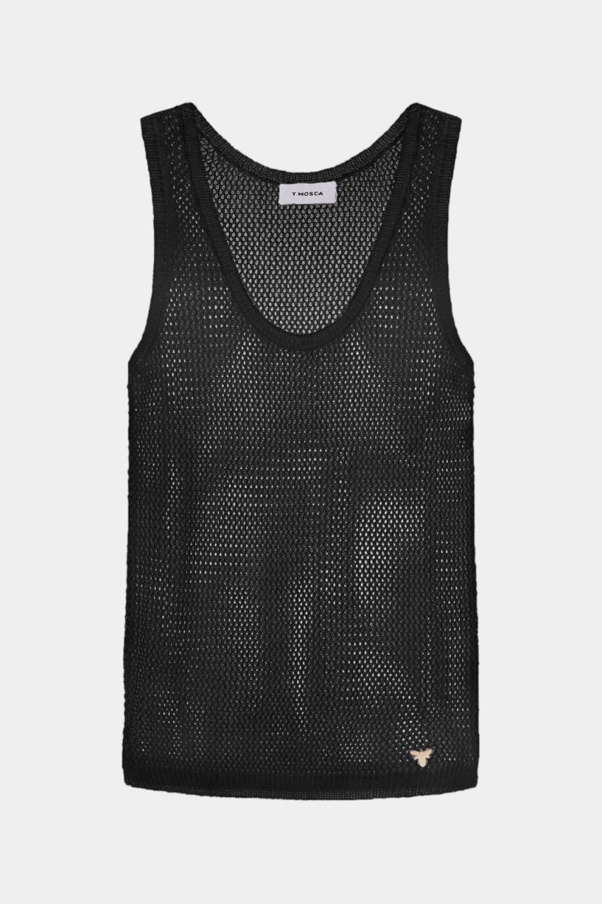 Чёрная майка TH24-02 T.Mosca